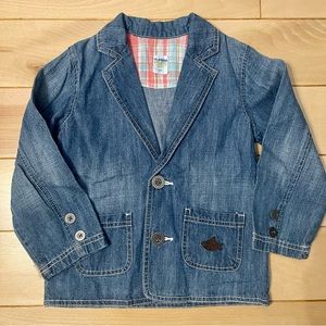 Please Mum soft denim blazer, like new condition, size 3T
